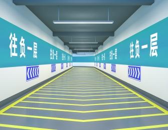 停車場通道CAD設計